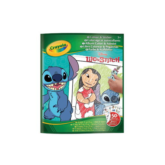 CRAYOLA - FOLHAS DE COLORIR LILO & STITCH + STICKERS