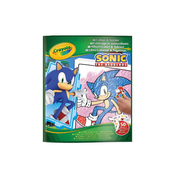 CRAYOLA - FOLHAS DE COLORIR SONIC + STICKERS