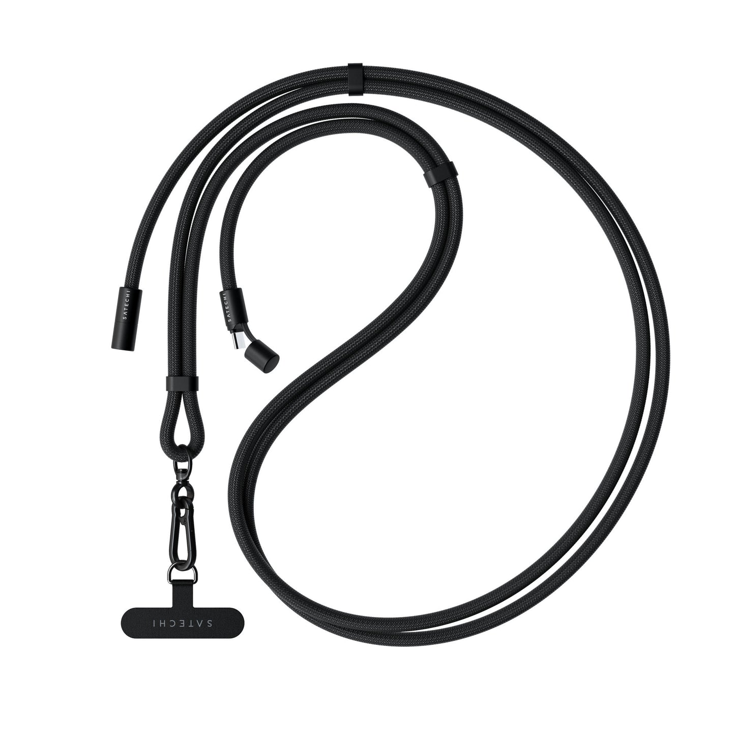 SATECHI - ONTHEGO CROSSBODY LANYARD CABLE (BLACK)