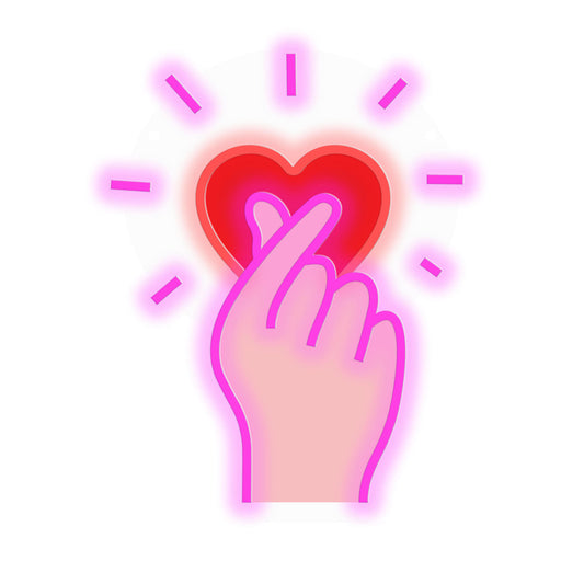 CANDY SHOCK - WALL PRINT FINGER HEART