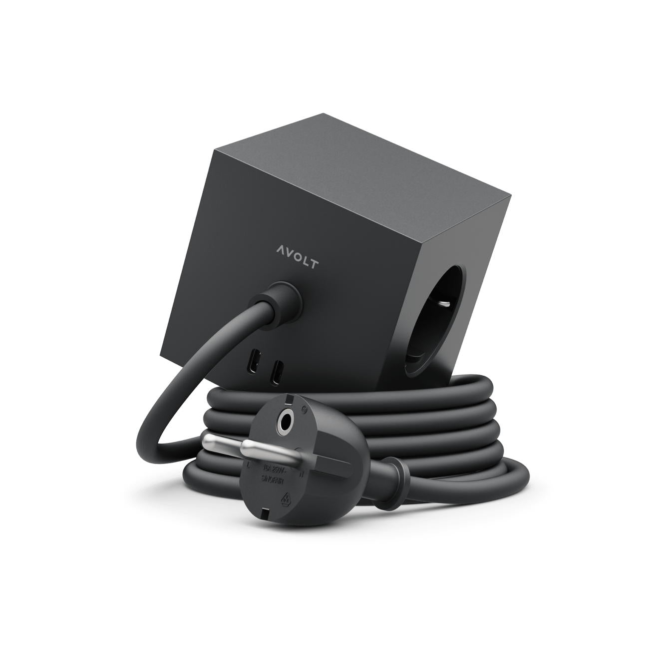AVOLT - CARREGADOR AC SQUARE 1 (1.8M STOCKHOLM BLACK)