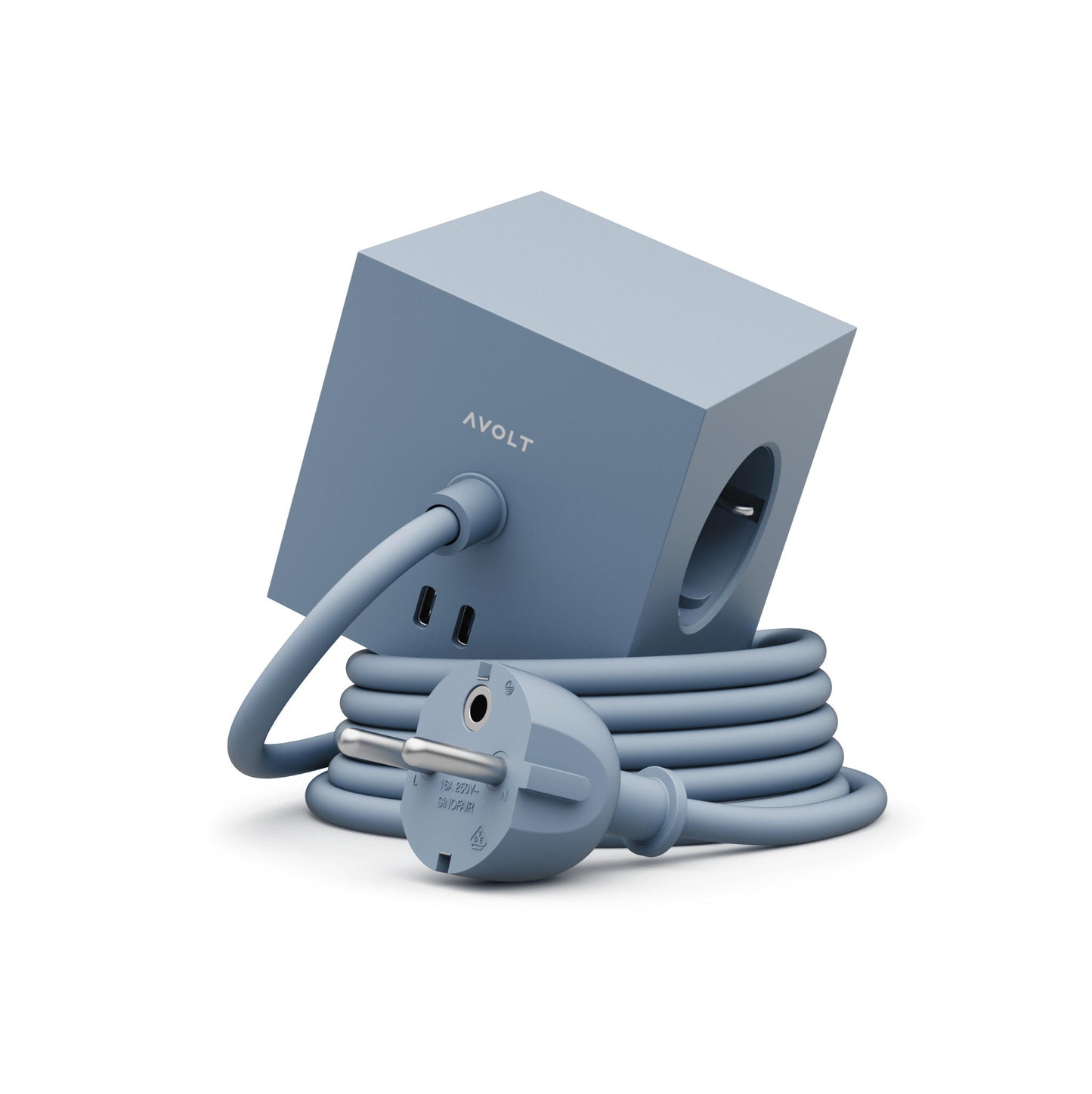 AVOLT - CARREGADOR AC SQUARE 1 (1.8M SHARK BLUE)