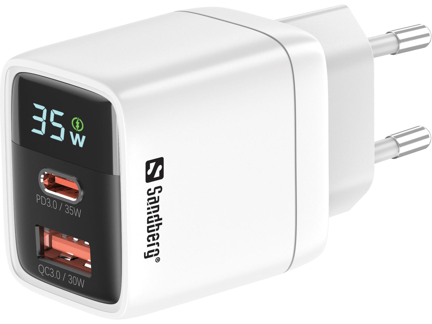 SANDBERG - 2IN1 CHARGER 1XUSB-C 1XUSB 35W