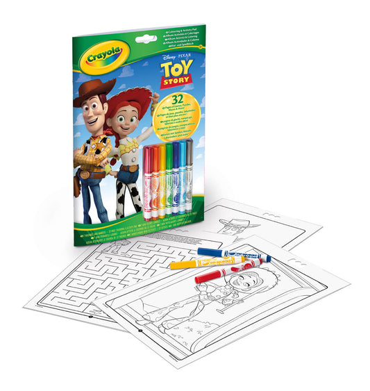 CRAYOLA - FOLHAS DE COLORIR TOY STORY + MARCADORES