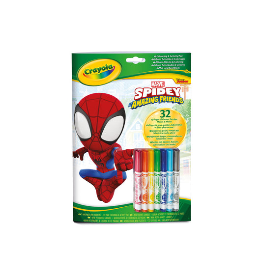 CRAYOLA - FOLHAS DE COLORIR SPIDEY + MARCADORES