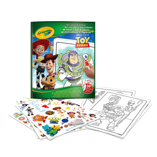 CRAYOLA - FOLHAS DE COLORIR TOY STORY + STICKERS