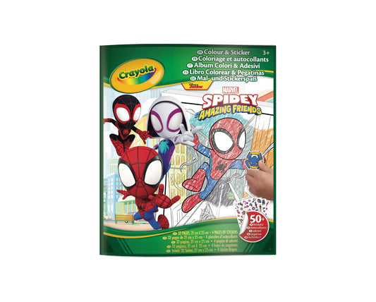 CRAYOLA - FOLHAS DE COLORIR SPIDEY + STICKERS