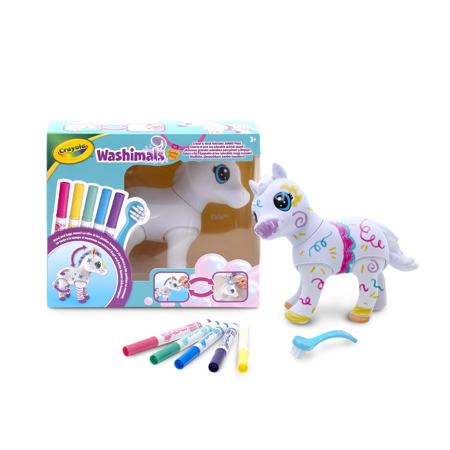 CRAYOLA - WASHIMALS JUMBO PETS - BIG EVIE
