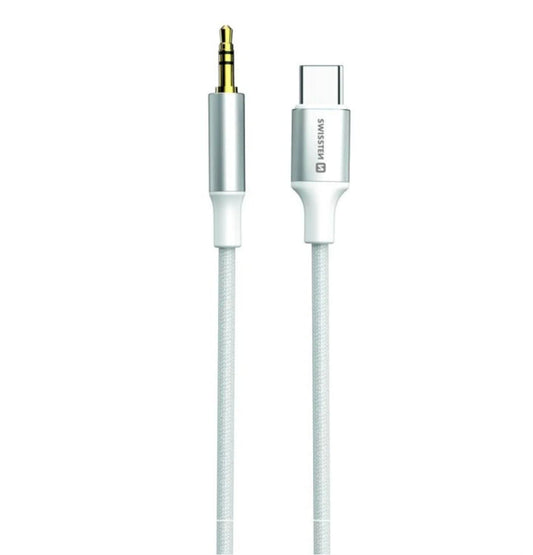 SWISSTEN - CABO USB-C PARA MINI-JACK 1.5M (WHITE)