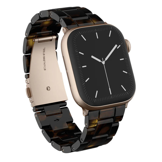 BURGA - ACETATE APPLE WATCH BLACK 38-40MM (ROSE GOLD)
