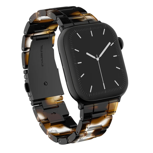 BURGA - ACETATE APPLE WATCH GOLDEN 42-44MM (BLACK)