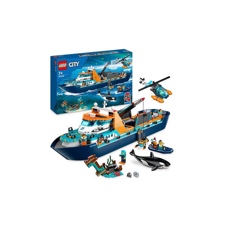 LEGO 60368 CITY EXPLORADORES DEL ÁRTICO BARCO