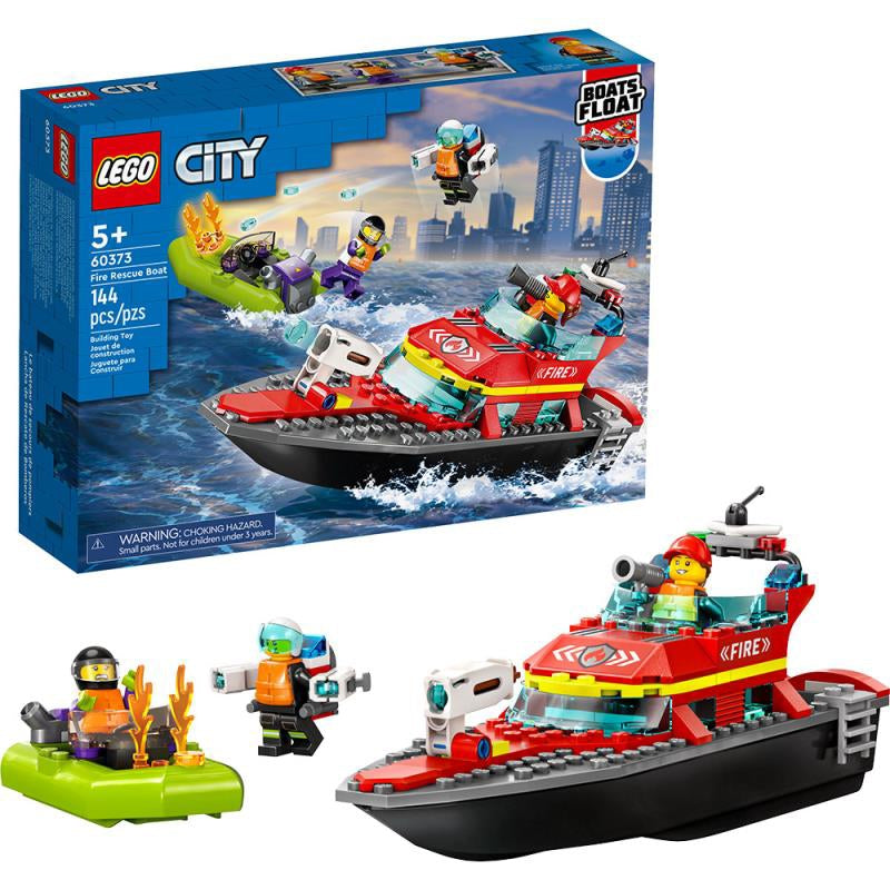 LEGO 60373 CITY LANCHA DE RESGATE DE BOMBEIROS