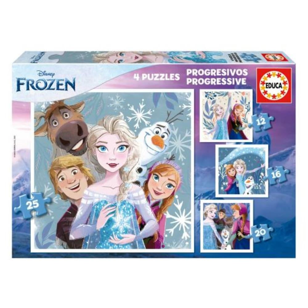 EDUCA - PUZZLE PROGRESSIVOS FROZEN 12-16-20-25 19735