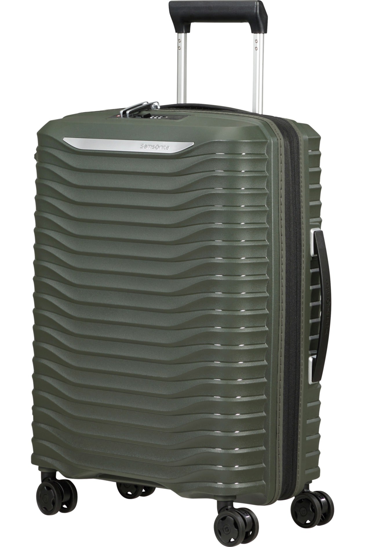 SAMSONITE - MALA DE CABINE 55CM EXPANSÃ­VEL 4 RODAS VERDE TROPA UPSCAPE 143108-9199