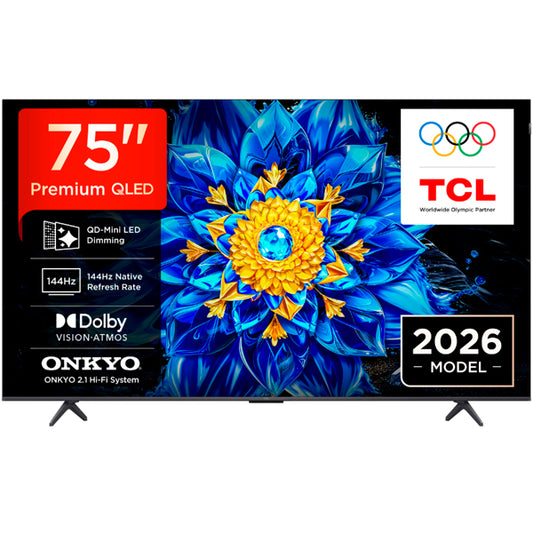 TCL QD-MINILED TV 75" 4K UHD 144MZ GOOGLE TV 75P8L