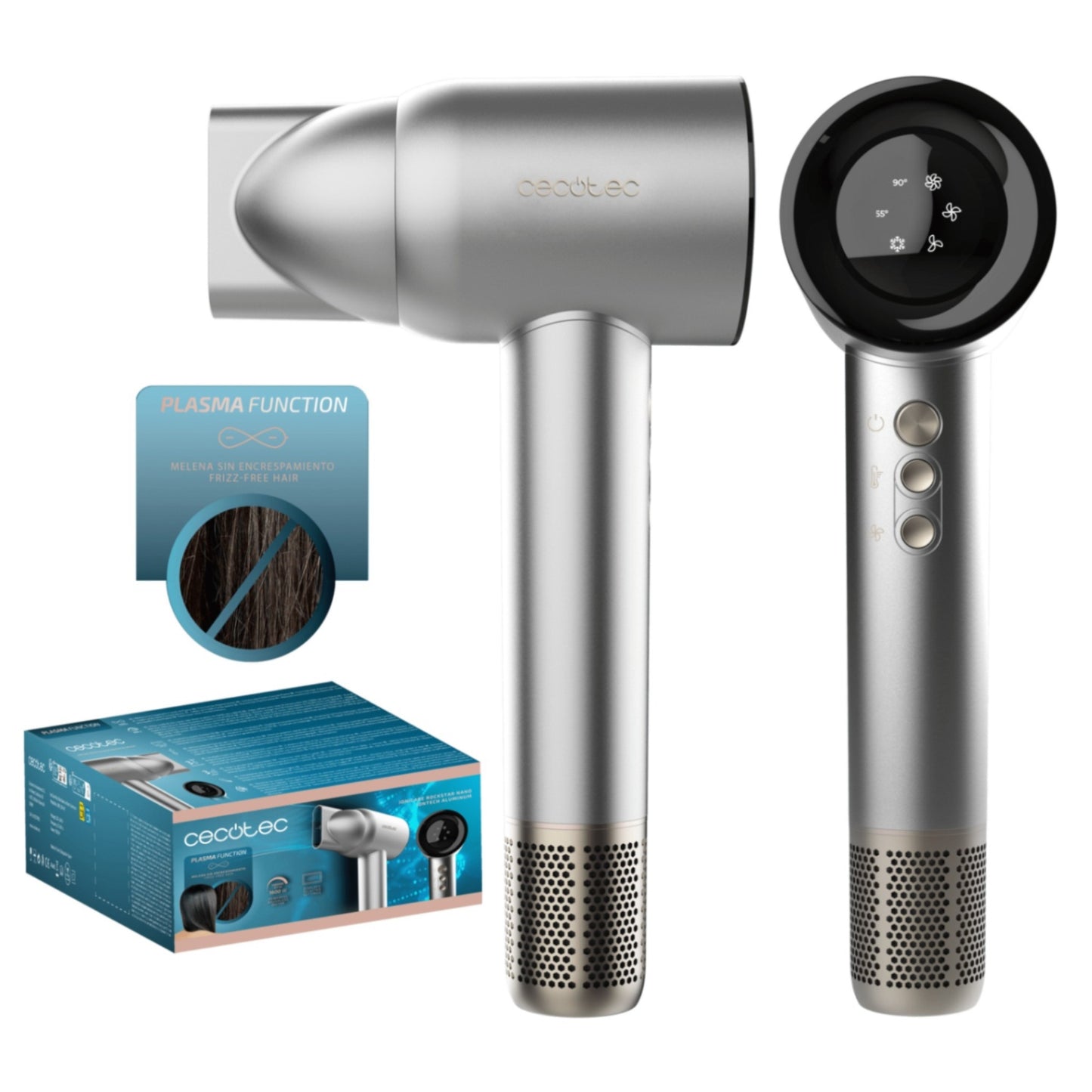 CECOTEC - SECADOR DE CABELO IONI CARE ROCKSTAR NANO IONTECH ALUMINUM A01_EU01_101447