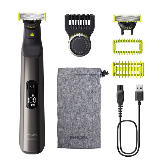 PHILIPS - APARADOR MULTIFUNÇÕES ONE BLADE PRO FACE&BODY QP6552/15