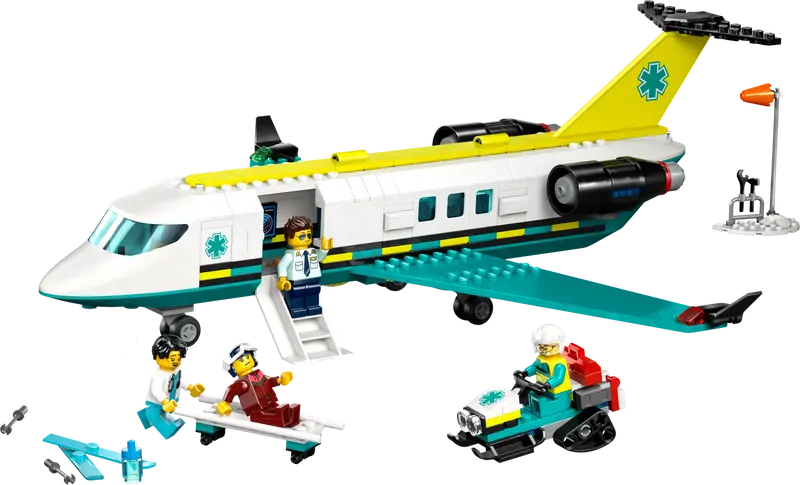 LEGO AVIÃO DE AMBULÂNCIA AÉREA DE EMERGÊNCIA 60465