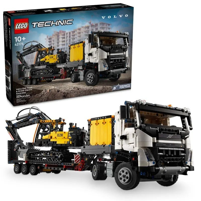 LEGO 42175 CAMIÃO VOLVO FMX E ESCAVADORA ELÉTRICA EC230
