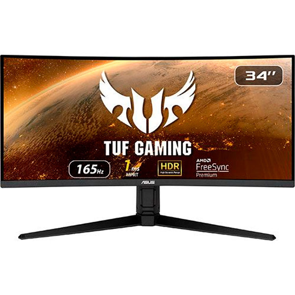ASUS MONITOR 34" VG34VQL1B TUF GAMING WQHD 165HZ  ABOVE 144HZ 1MS MPRT PRETO