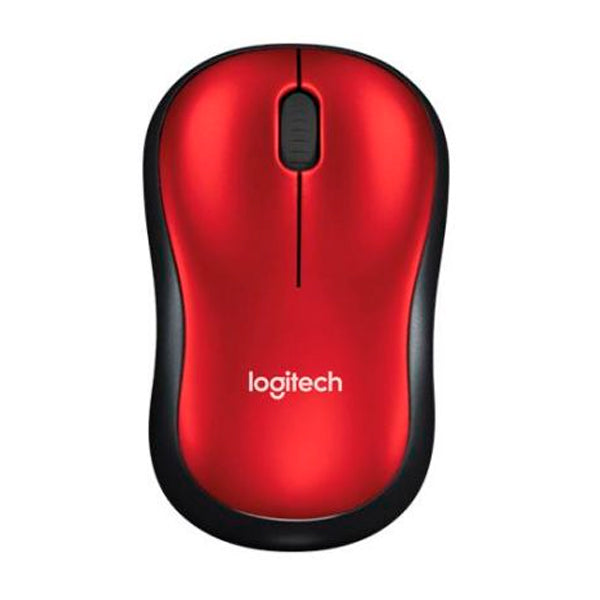 LOGITECH RATO M185 WIRELESS NOTEBOOK BLACK RED
