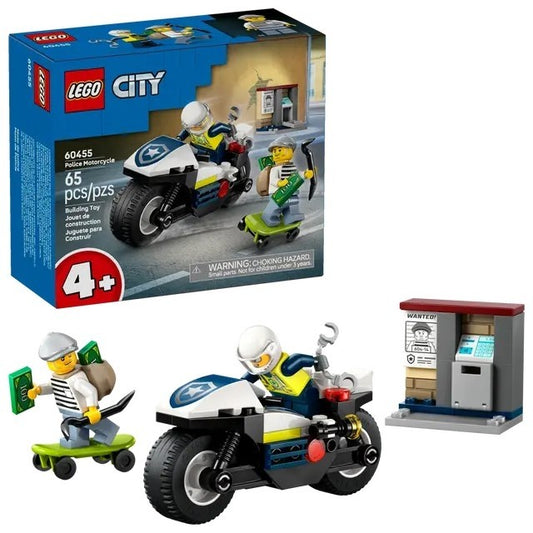 LEGO PERSEGUIÇÃO COM MOTA DA POLÍCIA 60455