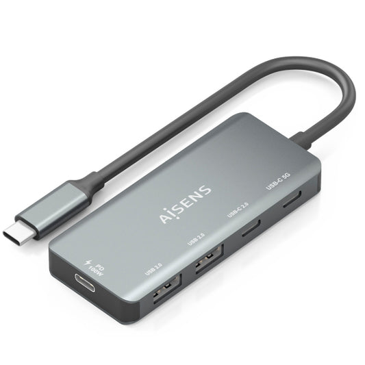 AISENS HUB USB 3,1 USB-C USB-C M-1XUSB-C PD 100W+1XUSB-C