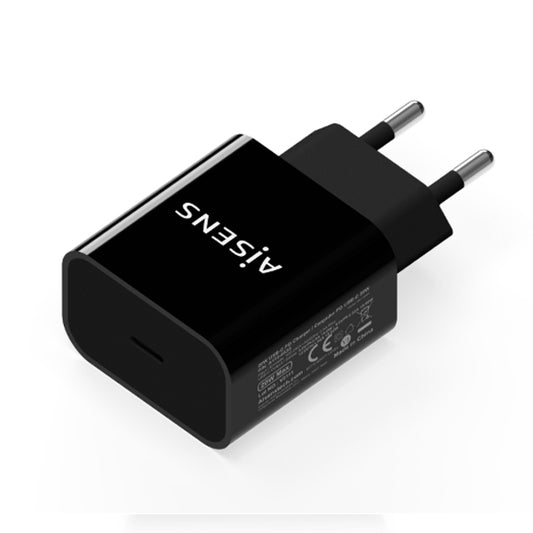 AISENS CARREGADOR USB-C PD3,0 1 1XUSB-C 20W PRETO