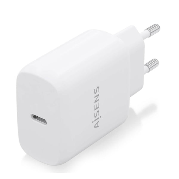 AISENS CARREGADOR USB-C PD3,0 1 PUERTO 1XUSB-C 25W BRANCO