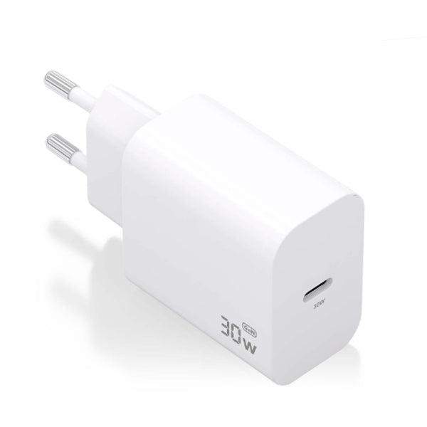 AISENS CARREGADOR GAN 30W 1XUSB-C PD3,0 BRANCO