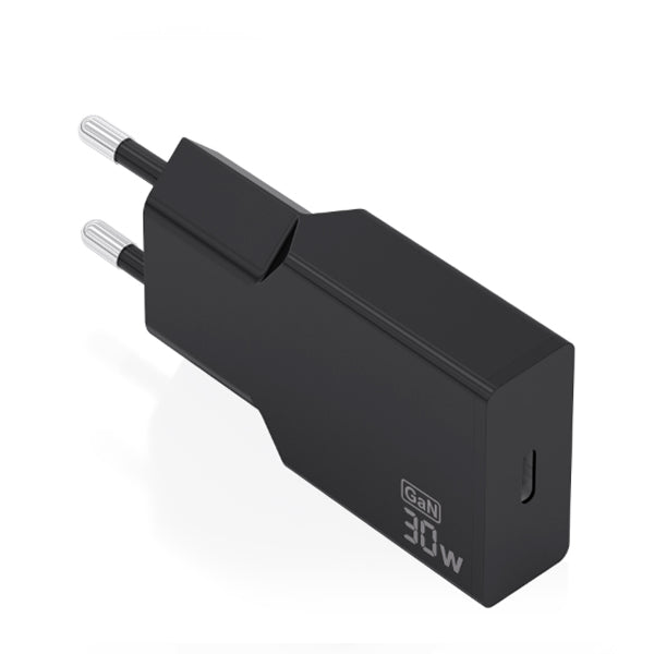 AISENS CARREGADOR ULTRA FINO GAN 30W 1XUSB-C PD3,0 PRETO
