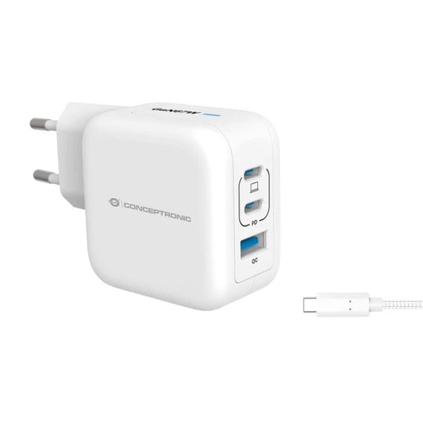 CONCEPTRONIC ALTHEA17W 3PORT 67W GAN USB PD CHARGER WITH USB-C