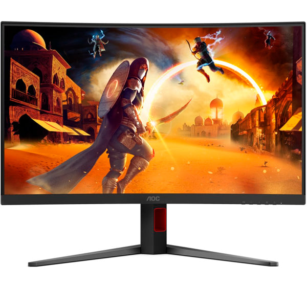 AOC MONITOR VA 32" (31.5") 16:9 FHD CURVO 0.3MS 260HZ HDMI DP COLUNAS HAS