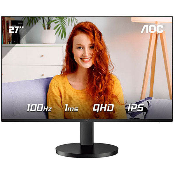 AOC MONITOR IPS 27" QHD 1MS 100HZ HDMI USB-C COLUNAS HAS Q27B3CF2