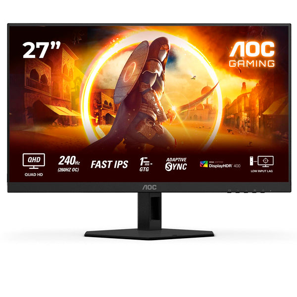 AOC MONITOR FAST IPS 27" 16:9 QHD 1MS 320HZ HDMI DP USB COLUNAS HAS Q27G4SRU