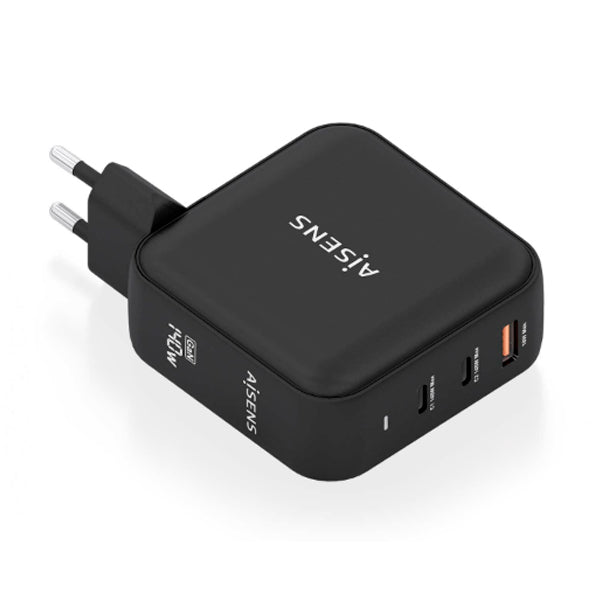 AISENS CARREGADOR GAN 140W PRETO