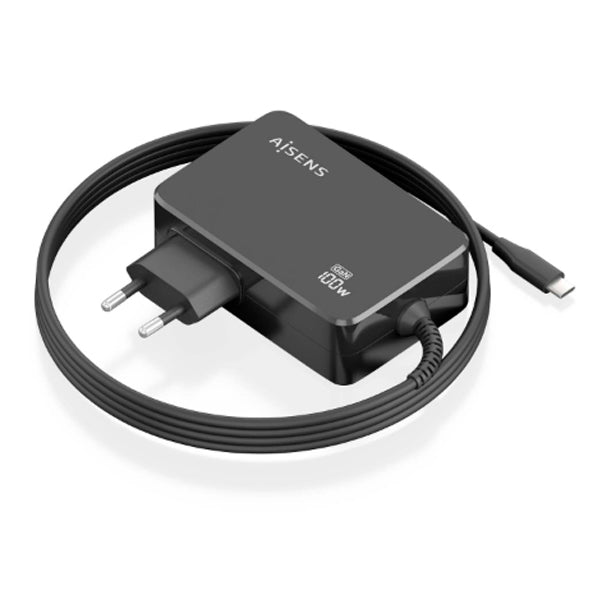 AISENS CARREGADOR GAN 100W PD3,0 1XUSB-C 1,8M