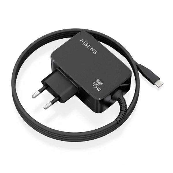 AISENS CARREGADOR GAN 45W PD3,0 1XUSB-C 1,8M