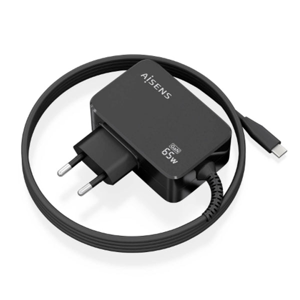 AISENS CARREGADOR GAN 65W PD3,0 1XUSB-C 1,8M
