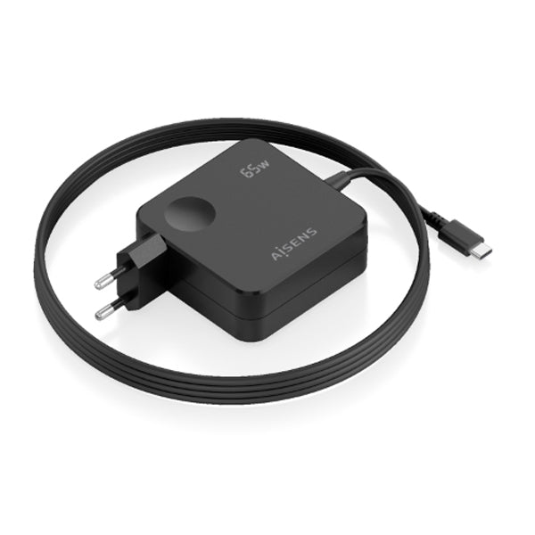 AISENS CARREGADOR 65W PD3,0 1XUSB-C 1,5M PRETO
