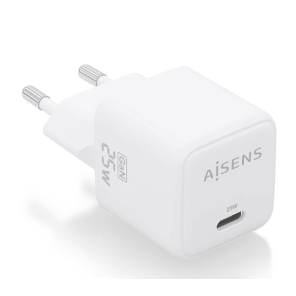 AISENS CARREGADOR GAN 25W 1XUSB-C PD3,0 QC4,0