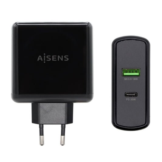 AISENS CARREGADOR 48W 1XUSB-C PD3,0 30W 1XUSB-A QC3,0 18W
