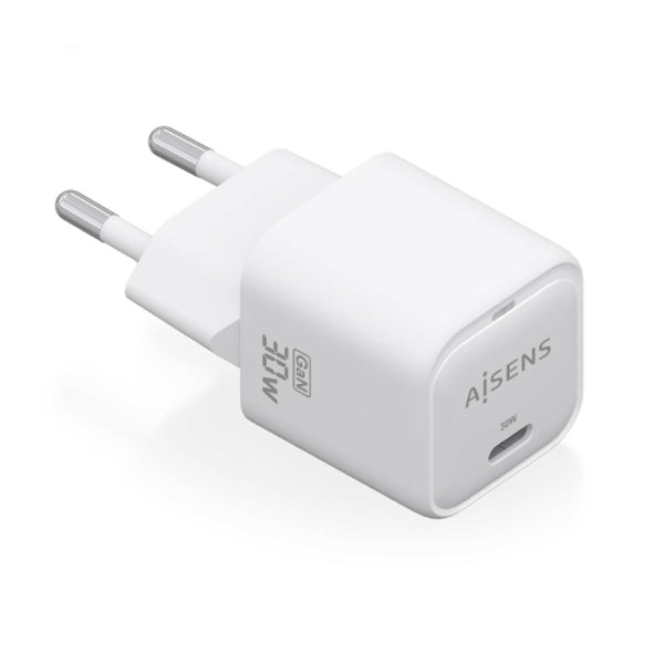 AISENS CARREGADOR GAN 30W 1XUSB-C PD3,0 QC4,0