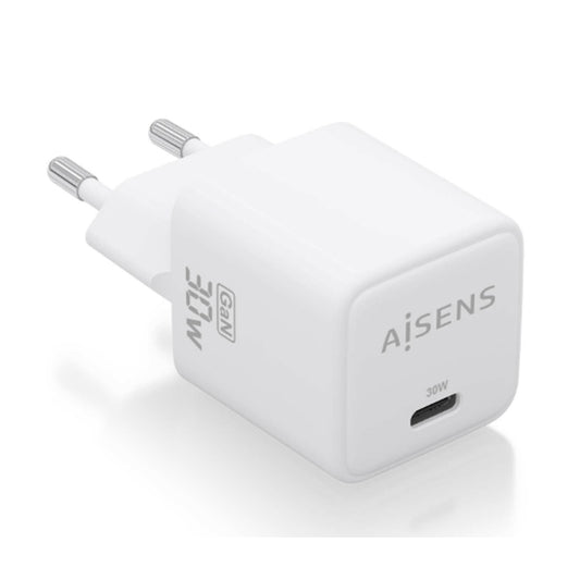 AISENS CARREGADOR GAN 30W 1XUSB-C PD3,0 QC4,0