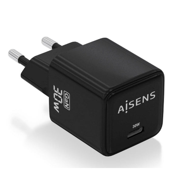 AISENS CARREGADOR GAN 30W 1XUSB-C PD3,0 QC4,0