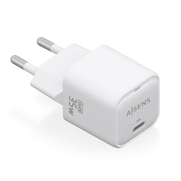 AISENS CARREGADOR GAN 35W 1XUSB-C PD3,0 QC4,0 BRANCO
