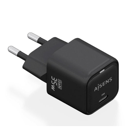 AISENS CARREGADOR GAN 35W 1XUSB-C PD3,0 QC4,0 PRETO