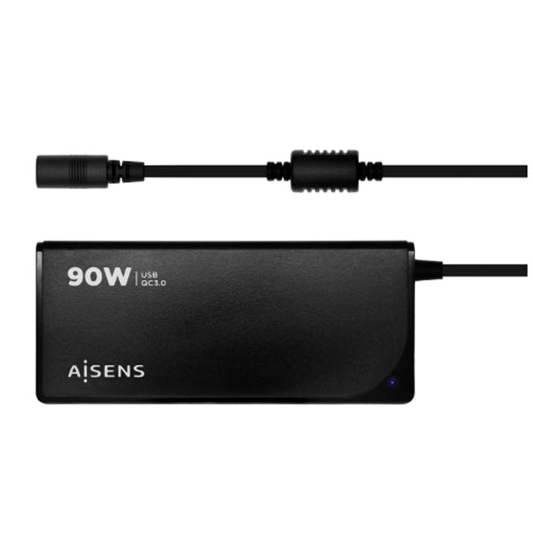 AISENS ADAPTADOR E TRANSFORMADOR INTERIOR 90 W PRETO