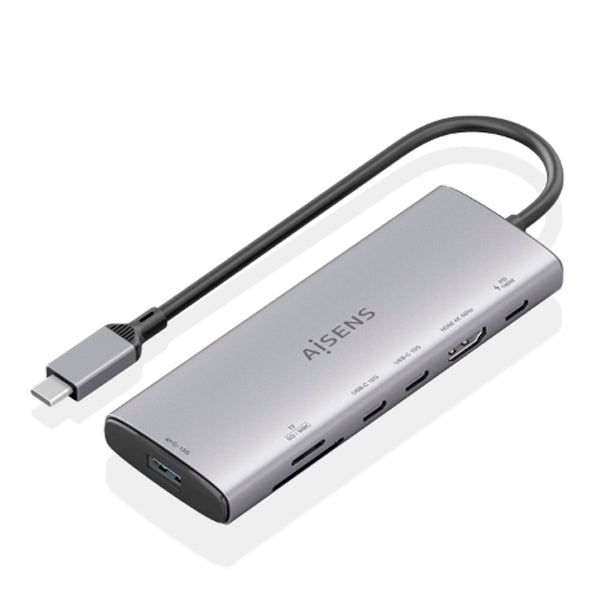 AISENS DOCKING STATION USB-C 7 EM 1 HDMI USB-A 10G 2XUSB-C 10G SD MICRO SD USB